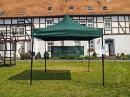 FP-1 - 3,0m x 3,0m Trendelburger Sonntagsmarkt Zeltfritze Banner FP-1 Faltzelt