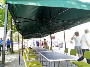 documenta 14 Falt-Zelte Gestänge Kassel Documenta